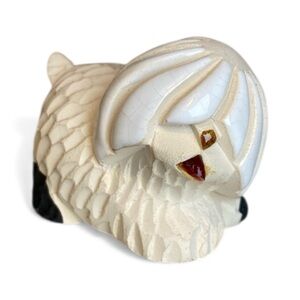 Vintage Artesania Rinconada Old English Sheepdog Pottery Figurine